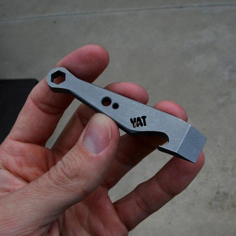 The Wedge Titanium pry bar everyday carry pry bar pry tool Etsy