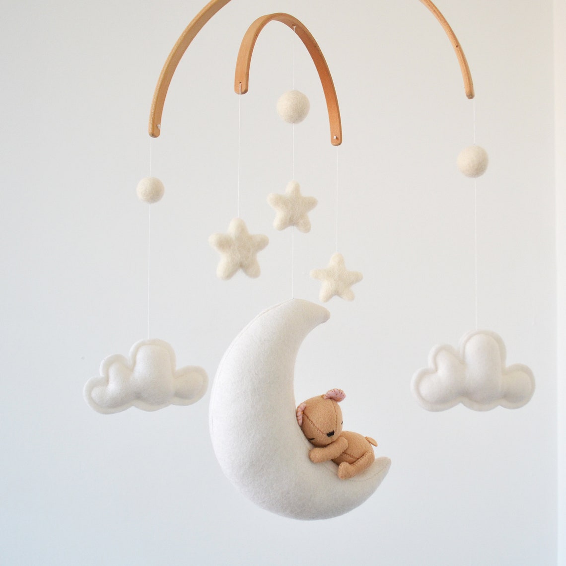 Teddy Bear Crib Baby Mobile Woodland Nursery Newborn Baby Etsy
