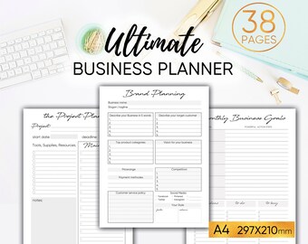 Business Planner, productivity planner, goal planner, success planner, branding, finance planner, daily, weekly, lady boss planner, decision