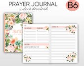 Prayer Journal TN Inserts Bible Study Planner Insert Christian - Etsy