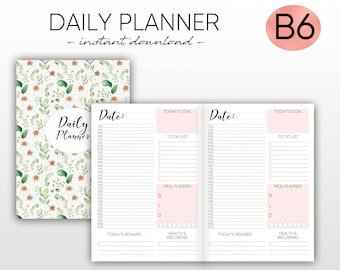 TN Inserts Midori Notebook Midori B6 Inserts B6 Printable Inserts, B6 Planner, Daily Planner, Planner Inserts, Midori Insert, Bullet Journal