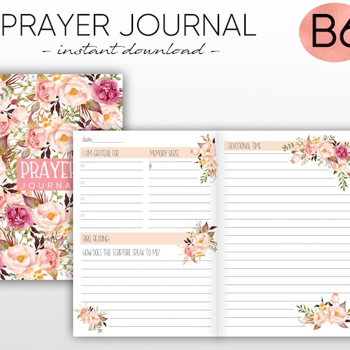 Printable Prayer Journal/ Faith Planner/ Bible Study | Etsy