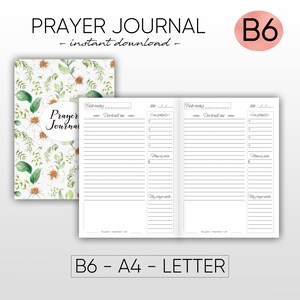 B6 Inserts, B6 Travelers Notebook, B6 Printable Inserts, B6 Planner, B6 ...