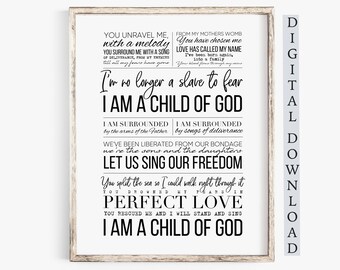 I Am A Child Of God Wood Sign Christian Wall Art Etsy