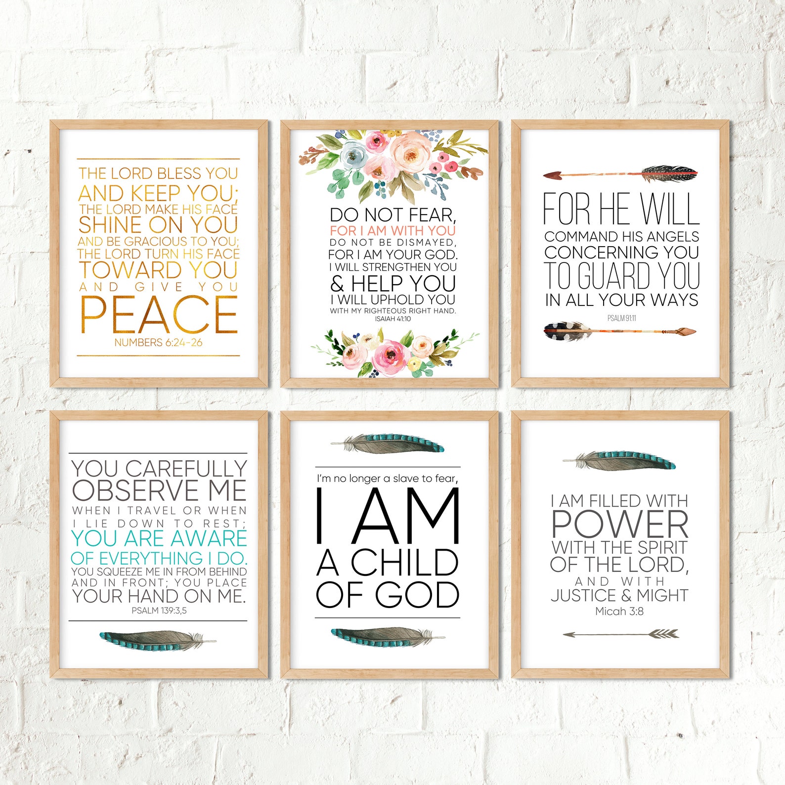 30 Bible Verse Printable Set Nursery Bible Quote Bundle | Etsy