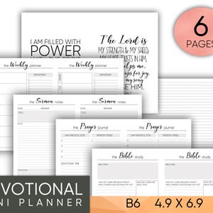 Prayer Journal, Bible Printable, B6 Inserts, Midori Insert, Bible Journaling, Bible Tabs Bible Study Journaling Bible Bible Planner Inserts