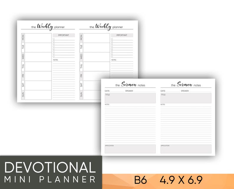 Prayer Journal Bible Printable B6 Inserts Midori Insert - Etsy