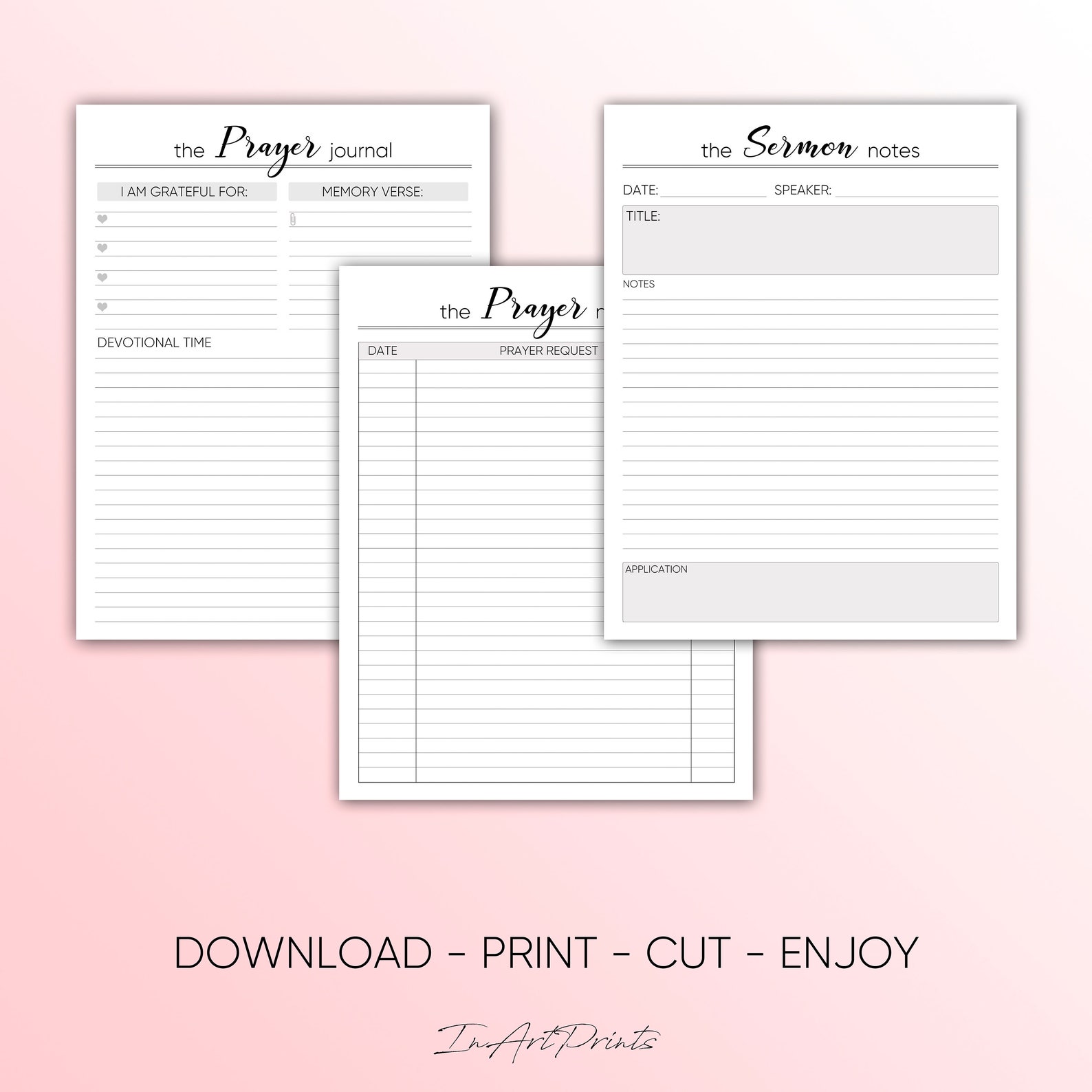 Printable Planner Inserts A5 Planner Inserts Bible Study - Etsy