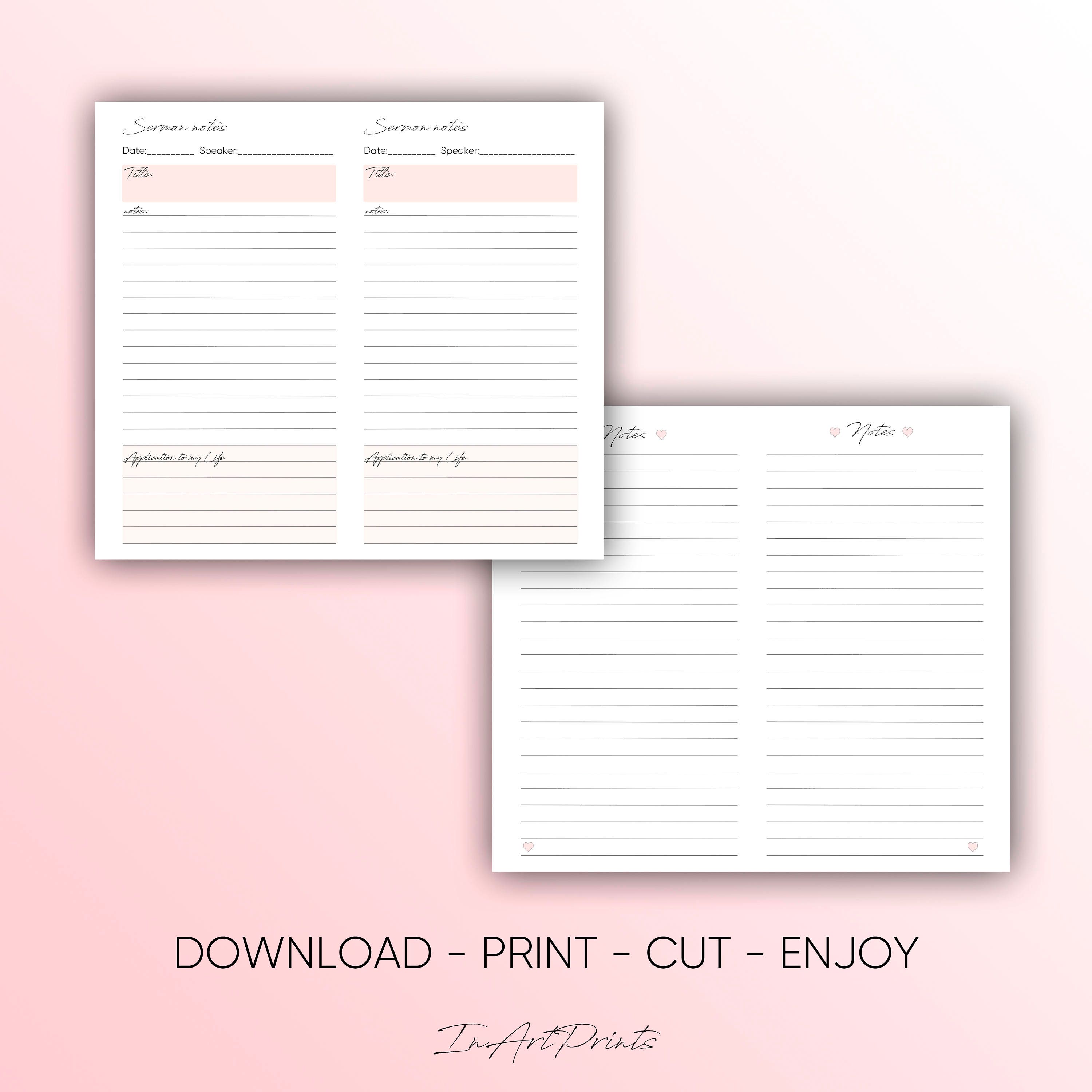TN Inserts TN Personal Size Personal Size Insert, War Binder, War Room ...