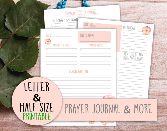 Bible Journaling Printable Gratitude Journal Prayer Filofax Insert Bible Printable A5 Planner Inserts Planner Inserts Kikki k inserts Bible