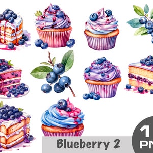 Bosbessen clipart, aquarel bosbessen clipart png, bosbessen taart, bosbessen cupcakes, bosbessen cake, bosbessen dessert