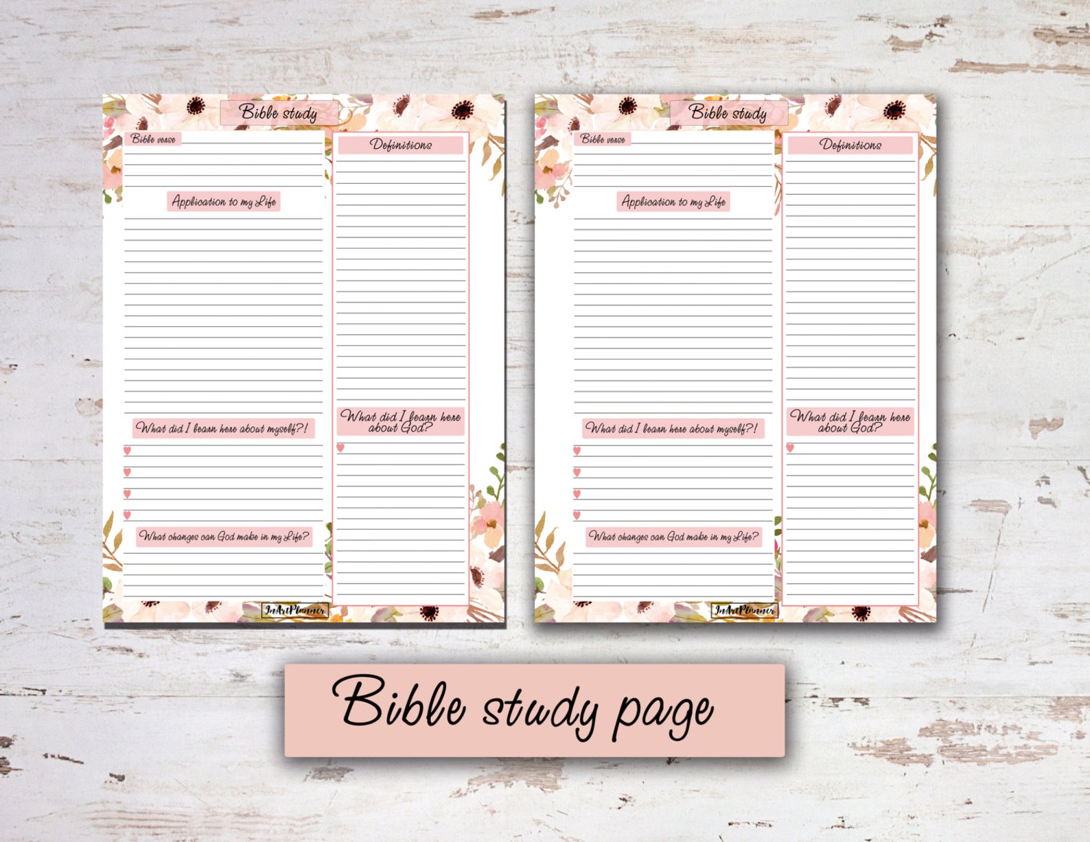 Prayer Journal Printable A5 Planner Inserts Bible Study Journal, Bible ...