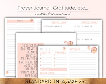 Bible, Bible Journaling, Prayer Journal, Gratitude Journal, Christian, Christian Planner  Bible Tabs Bible Study Gift Planner Inserts Midori