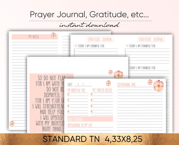 Bible, Bible Journaling, Prayer Journal, Gratitude Journal, Christian, Christian Planner  Bible Tabs Bible Study Gift Planner Inserts Midori