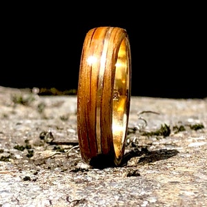 Whiskyfass Ring, Fassring, Whiskyring, Whiskyschmuck, einzigartiger Herrenring, rustikaler Ehering, Geschenk für Whiskyliebhaber