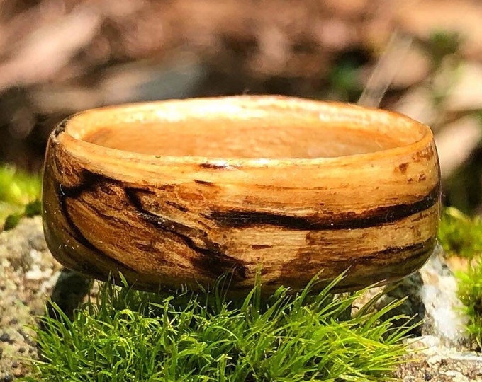 Splated Maple wood Wood ring, Wooden ring, Nature rings, , Wooden rings, Wood wedding band, Wood ring men, Wood rings, Wooden rings