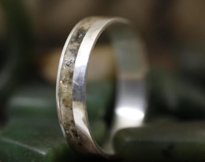 The Maori Greenstone - Silver Promise Ring, Handmade Silver Ring, Silver Ring for Men, Personalized Silver Ring, Solid Silver Men's Ring