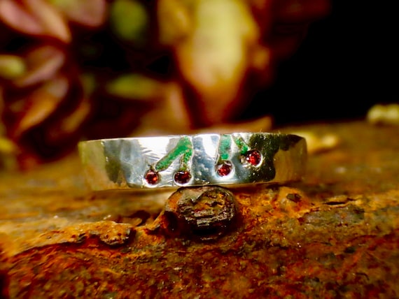 San Fransisco Red Ruby Cherry Queer LGBTQ Respect Ring for Women in Love, Ring for her,  San Fransisco ring, Lesbian in Love Ring