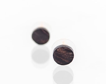 Exotic Wood Earrings made of Wenge, Mens Wood Stud Earrings, Handmade Wooden Earrings ,Wood Earrings, Studs, Hoops, Dangles, Geometric