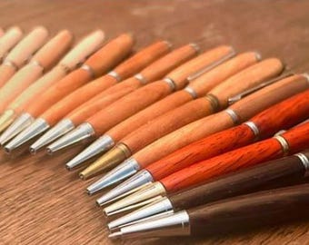 Personalized Wooden Pen Handmade in Canada on a wooden Lathe, Wooden Stylos, Pen as a Gift