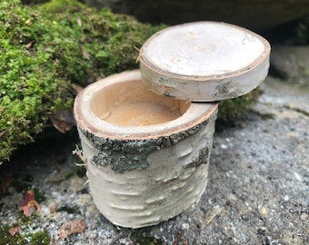 Handmade Wooden Box made of Birch, Thank You Gift Box,  Custom Wooden Box, Ring Box Gift, Rustic Wooden Box, Personal Wood Box,  Wood Box