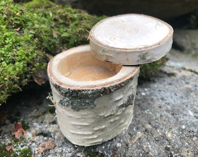 Handmade Wooden Box made of Birch, Thank You Gift Box,  Custom Wooden Box, Ring Box Gift, Rustic Wooden Box, Personal Wood Box,  Wood Box