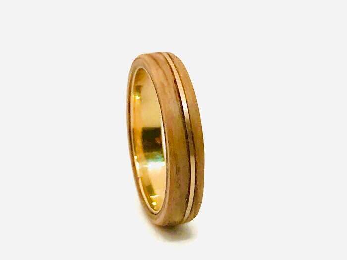 Amazing Gold Wood Rings For Men