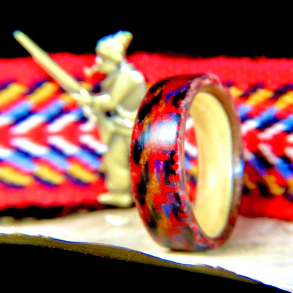 The French Canadian Patriot Maple wood Wood ring, Wooden ring,  , Wooden rings, Wood wedding band, Wood ring men, Wood rings, Wooden rings