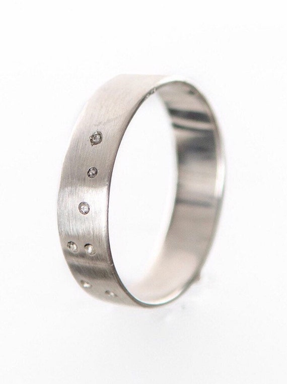 Silver Ring Statement, Great Bear Constellation Star Ring Silver Bands for Men,  Ring, Silver,  Silver Band, Handmade Silver, Bespoke Ring,