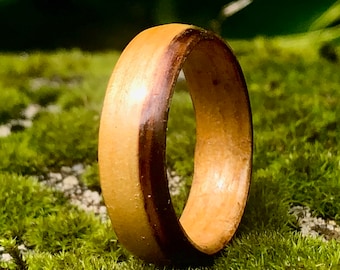 Exclusive Special Edition, The Canadian beaver dam wood Ring- Handcrafted ring made only in Montreal - Ideal for a gift