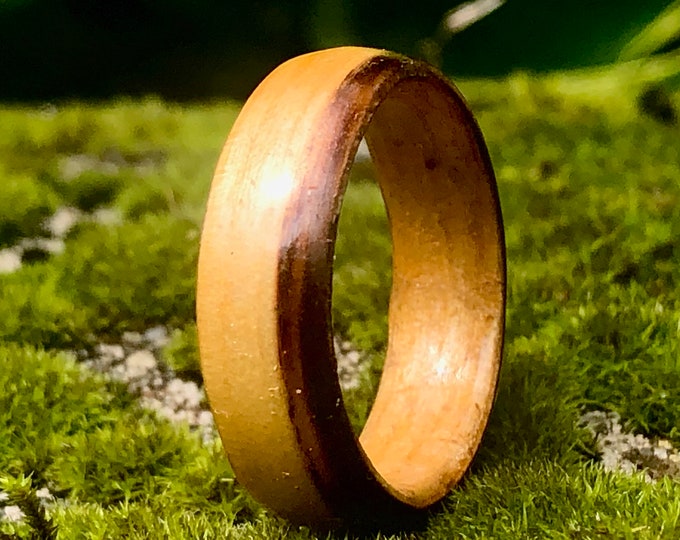 Exclusive Special Edition, The Canadian beaver dam wood Ring- Handcrafted ring made only in Montreal - Ideal for a gift
