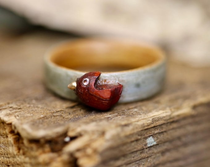 Maple Sugar Wooden Ring made in Canada, Nature Ring, Meditation ring, Gothic Rings, Mens Engagement Rings, Wooden ring, Unique Wedding Band