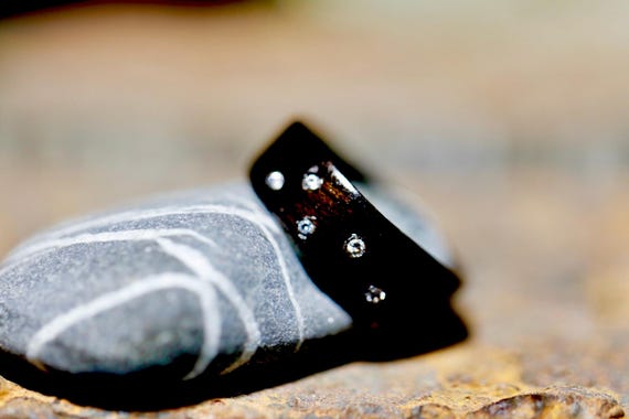 Cassiopeia Ring, Mens wood wedding band, Wooden engagement ring, Wooden ring men, Rustic wood ring, Bentwood ring, Koa wood ring, Montreal