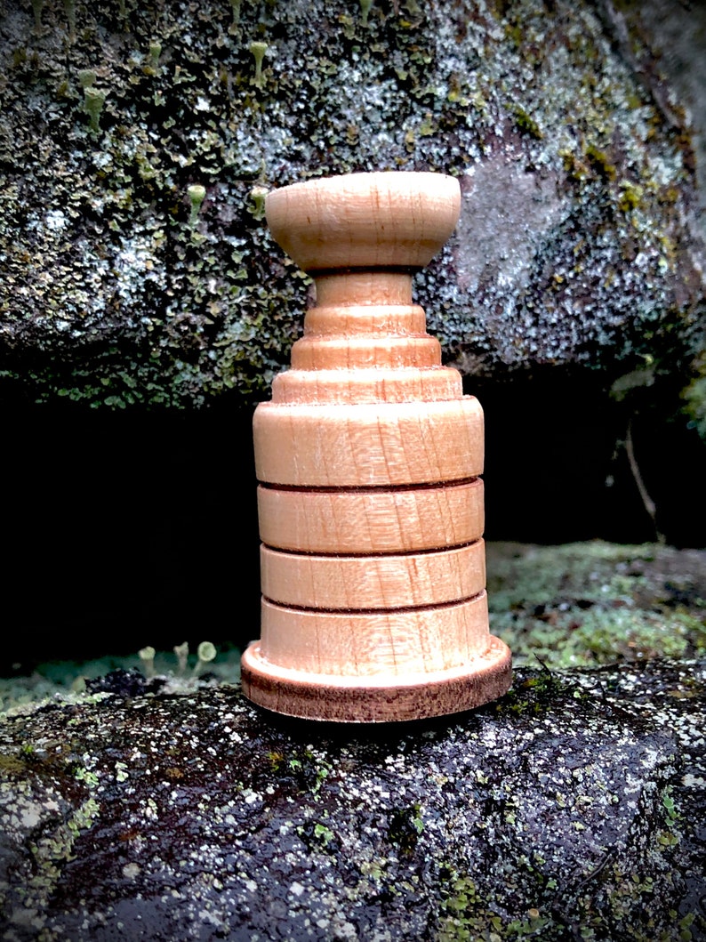 Miniature Stanley Cup, Wood RIng Box, Champion Hockey Ring Box, Awards Gift, Hockey Gift, Wooden RIng Box image 5