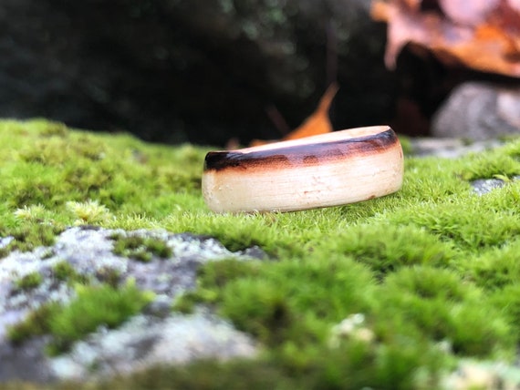 Special Edition. The Canada Beaver Dam Wood Ring cannot be made in China. Discover the Confort of a Wooden Rings Handcrafted by a Jeweler