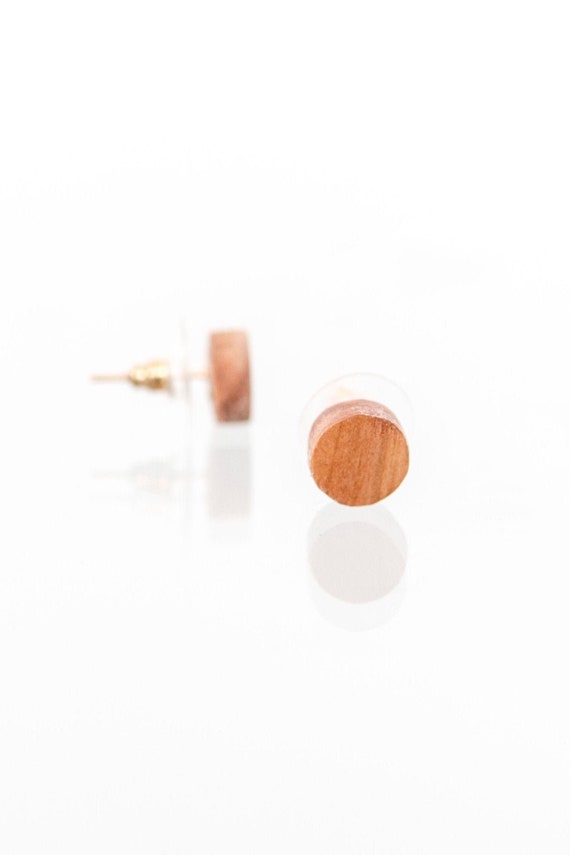 Sugar Maple Wood Earrings for woman, Wooden Earrings, Natural Wooden Earrings, Wooden Etsy stud earrings, Etsy studs, Etsy unique earrings,