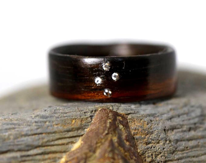 South Cross Ring, New Zealand Maoris ring,  Mens wood wedding band, Wooden engagement ring, Wooden ring men, Rustic wood ring,