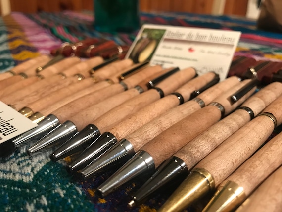 Original maple sugar wood pen. Personalized pen with the wood of your choice. Office and desk supply