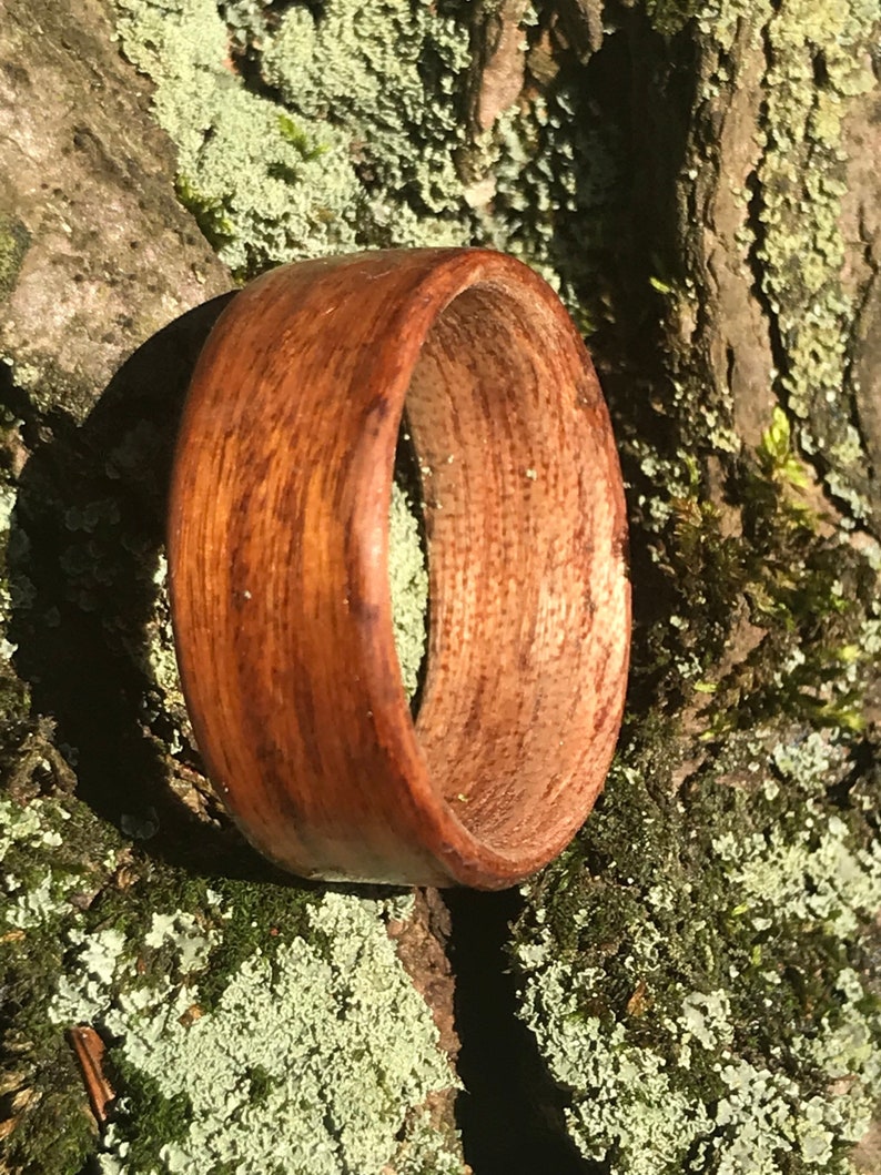 Wooden Wedding Rings Unique Wedding Ring Whiskey Ring Wooden Wedding Band Wooden Wedding Bands Commitment Rings Meteorite Ring