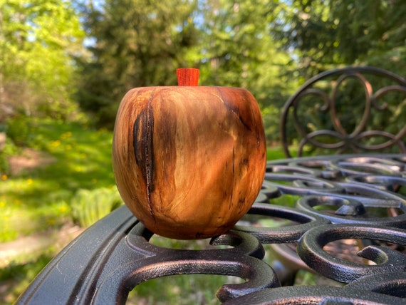 Ideal Gift for Teacher, Apple, Eternal Wooden Apple gift, Wood lathe Apple decoration, Table decoration, Made of Coti Birch