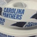 Carolina panthers ribbons, Carolina panthers ribbons, Football ribbons, sport ribbons, team ribbons, 7/8 inch Grosgrain ribbons