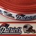 New England patriots Grosgrain ribbons, Patriots ribbons, Football Ribbons, football ribbons, yardline ribbons 7/8 inch Grosgrain ribbons