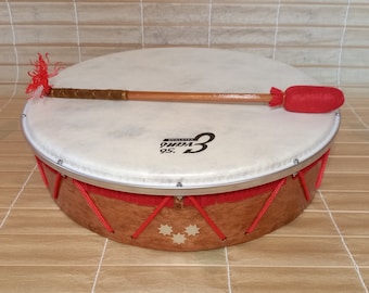 Vegan Drum 18'' with stick & muffler