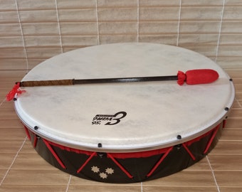 Vegan drum 22'' with stick & muffler