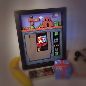 Super Mario Bros. Shadow Box Cartridge Holder 8x10 image 6