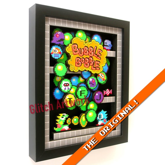 Bubble Bobble 3D Shadow box