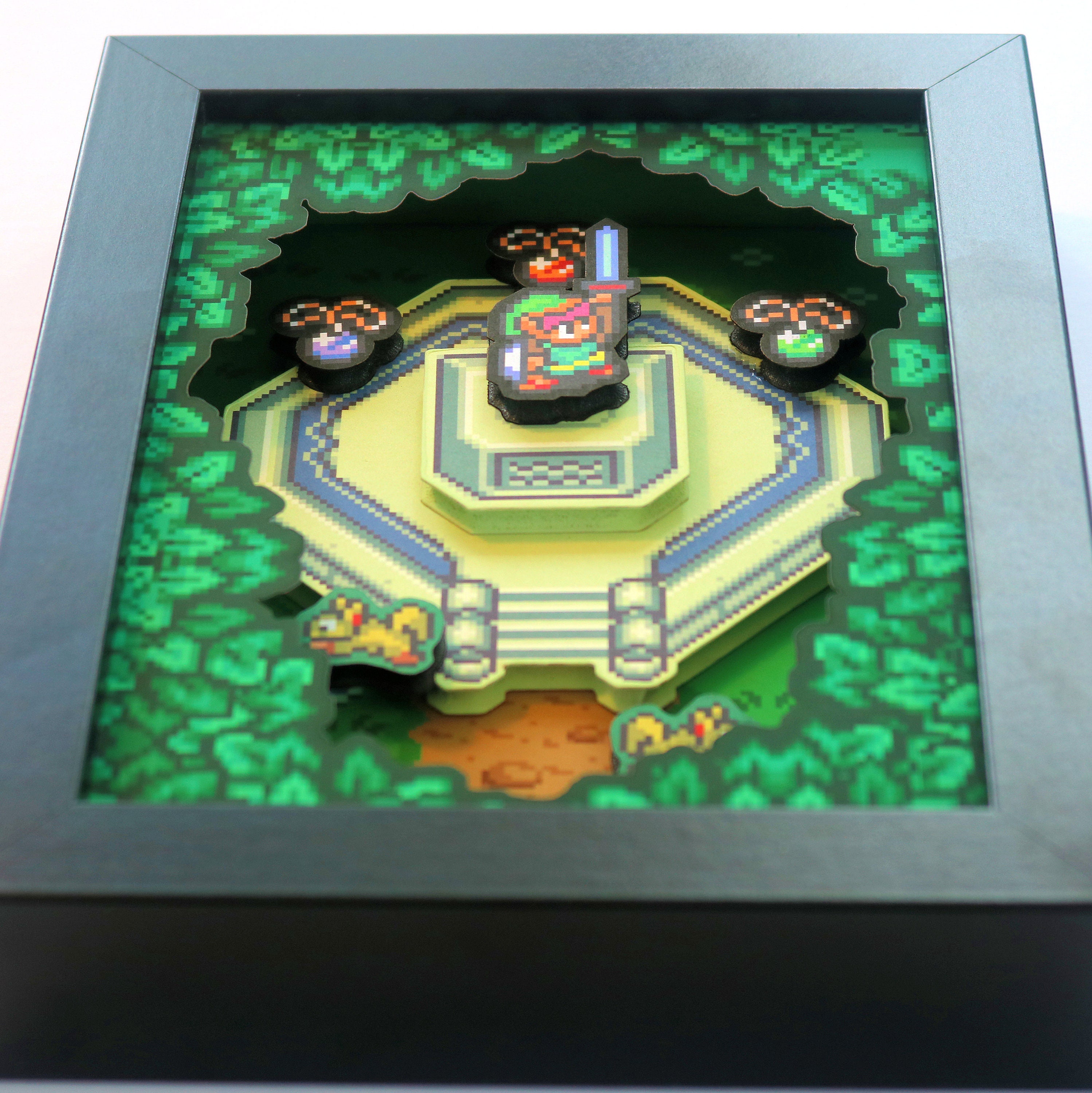 The Legend of Zelda Shadowbox Nintendo Start Screen Zelda Gifts 