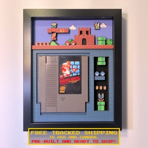 Super Mario Bros. Shadow Box Cartridge Holder 8x10 image 2