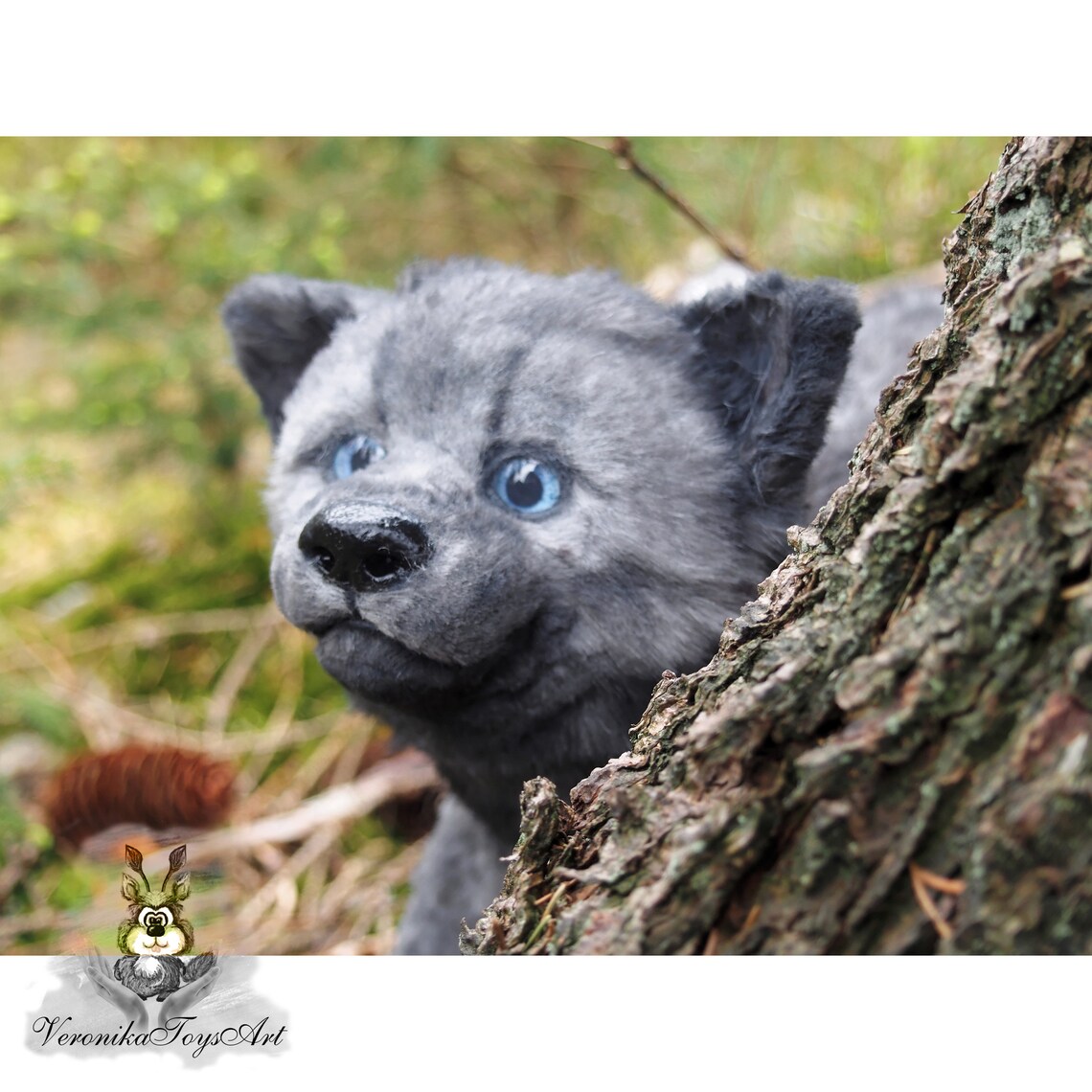 SOLD For example realistic wolf puppy stuffed toy dog. Etsy