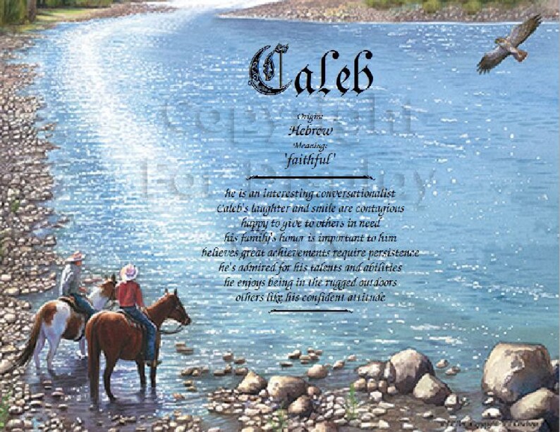 Western Personalized Name Meaning Print Etsy